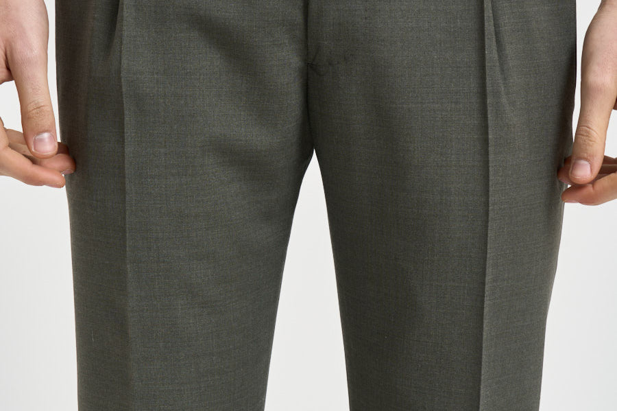 Pantalone uomo chino verde RETRO PO1383XGREEN BERWICH 