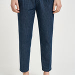 Pantalone uomo denim doppia pinces BELLOD 30010461 BRIGLIA 