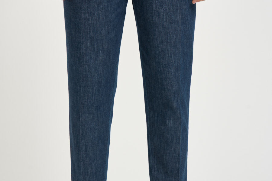Pantalone uomo denim doppia pinces BELLOD 30010461 BRIGLIA 