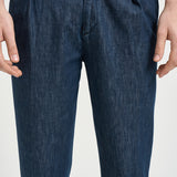 Pantalone uomo denim doppia pinces BELLOD 30010461 BRIGLIA 