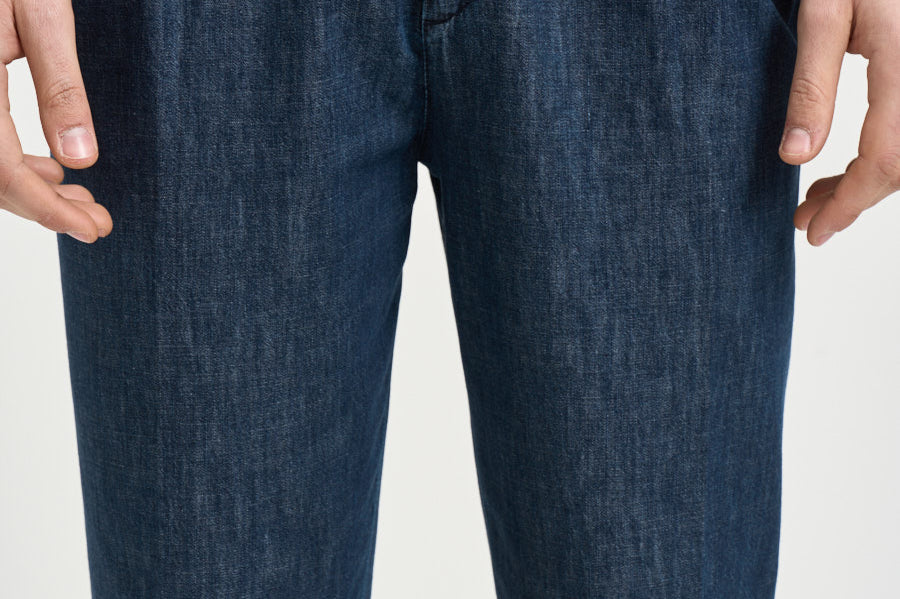 Pantalone uomo denim doppia pinces BELLOD 30010461 BRIGLIA 