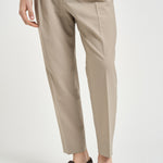Pantalone uomo Portobello beige BELLOS 300082133 BRIGLIA 
