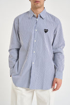 Camicia uomo a righe bianco e blu B018 BLUE COMME DES GARCON PLAY 