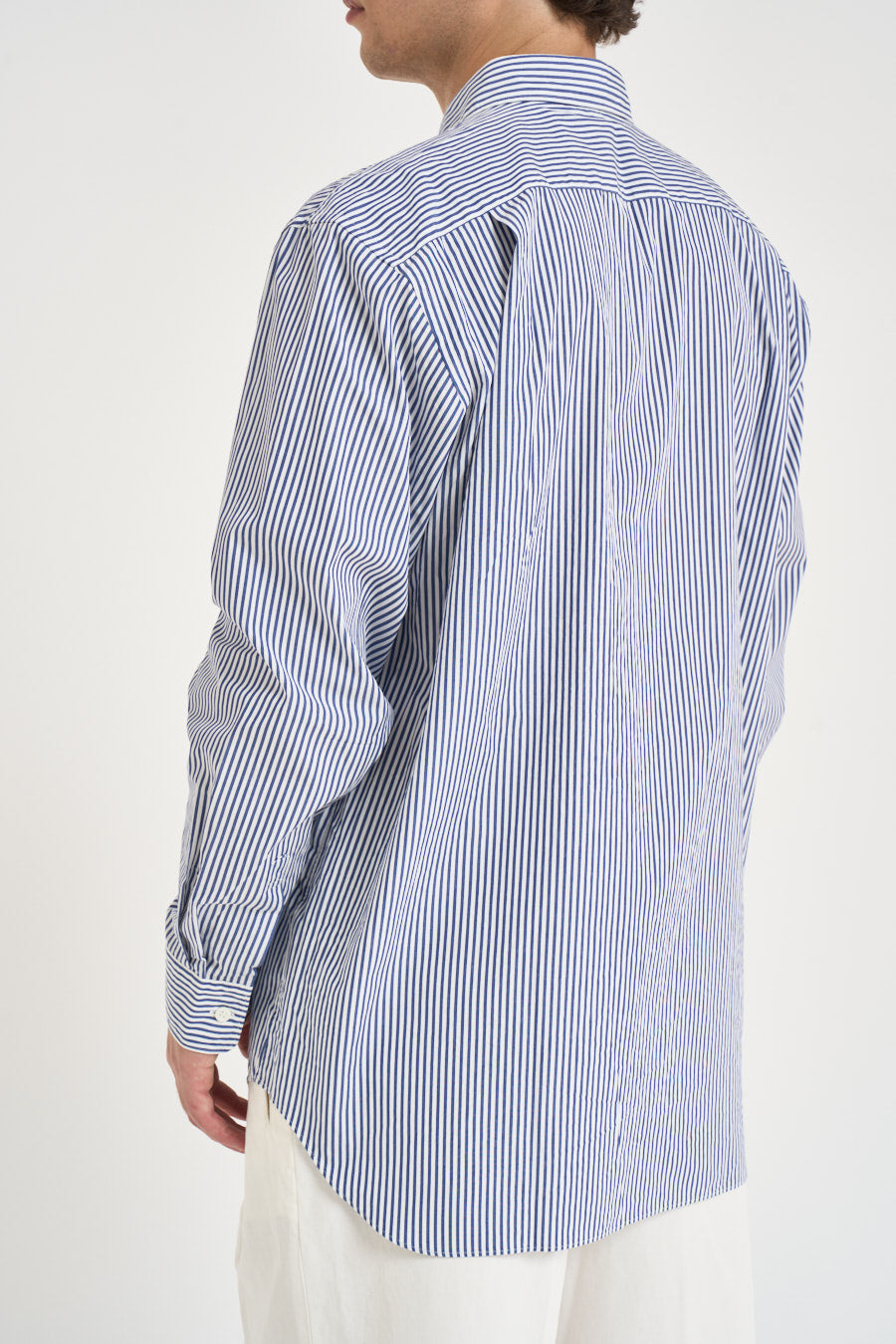 Camicia uomo a righe bianco e blu B018 BLUE COMME DES GARCON PLAY 