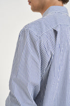 Camicia uomo a righe bianco e blu B018 BLUE COMME DES GARCON PLAY 