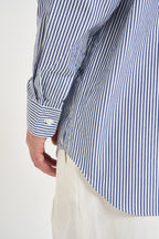 Camicia uomo a righe bianco e blu B018 BLUE COMME DES GARCON PLAY 