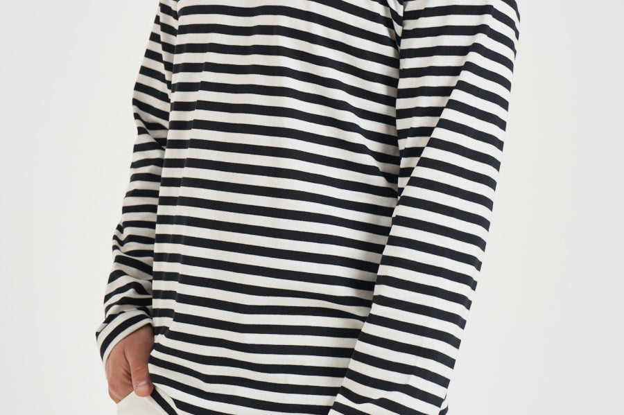 Maglia uomo a righe bianca e nera T164 BLACKWHITE COMME DES GARCON PLAY 