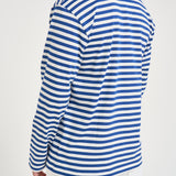 Maglia uomo a righe bianca e blu T164 NAVYWHITE COMME DES GARCON PLAY 