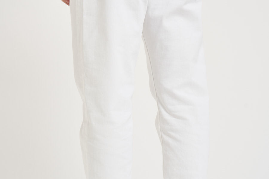 Jeans uomo tapered crop in denim bianco MUSSO UP518001 DEPARTMENT FIVE 