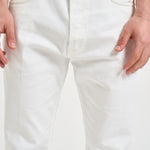 Jeans uomo tapered crop in denim bianco MUSSO UP518001 DEPARTMENT FIVE 