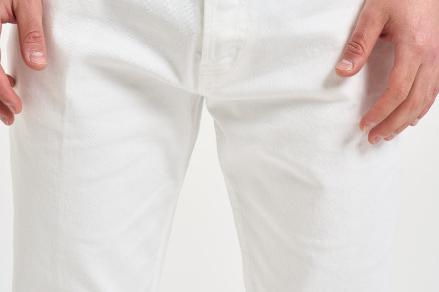 Jeans uomo tapered crop in denim bianco MUSSO UP518001 DEPARTMENT FIVE 