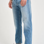 Jeans uomo tapered crop in denim chiaro MUSSO UP518 390 DEPARTMENT FIVE 