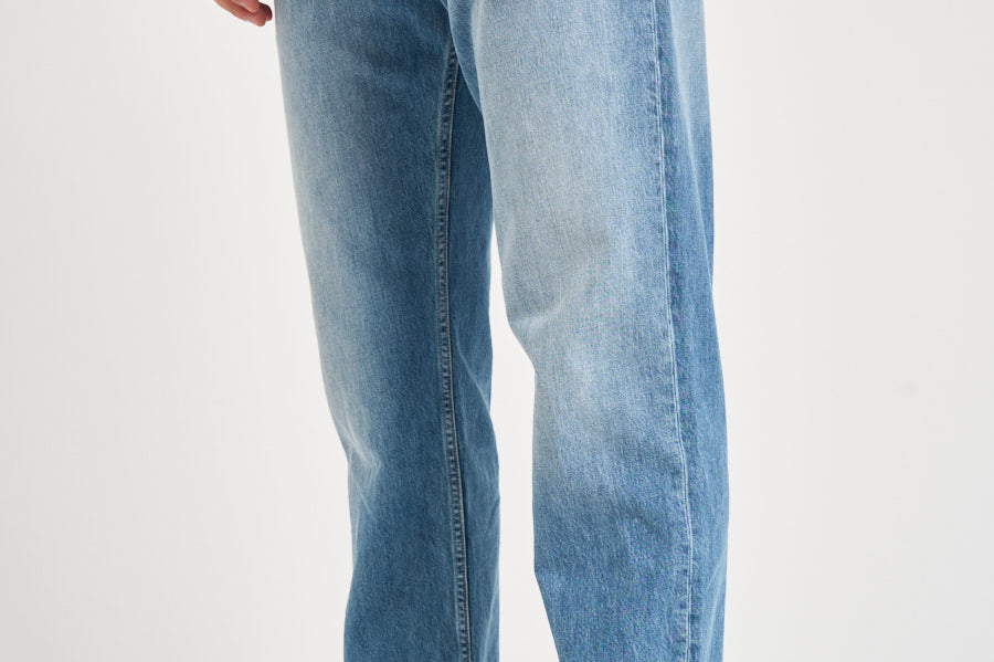 Jeans uomo tapered crop in denim chiaro MUSSO UP518 390 DEPARTMENT FIVE 