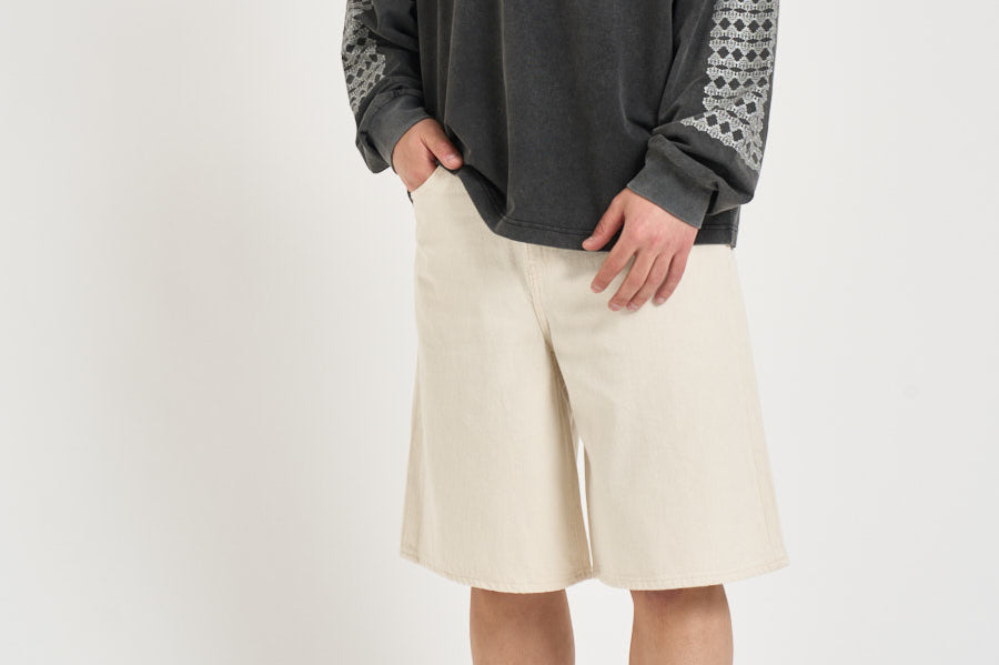 Felpa uomo grigio con stampa HIMARIYU WASHEDBLACK DON'T WASTE CULTURE 