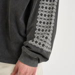 Felpa uomo grigio con stampa HIMARIYU WASHEDBLACK DON'T WASTE CULTURE 