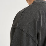 Felpa uomo grigio con stampa HIMARIYU WASHEDBLACK DON'T WASTE CULTURE 