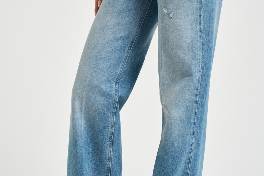 Jeans donna dritto Jacklyn in denim chiaro DP427 DF0283DLV7800 DONDUP 