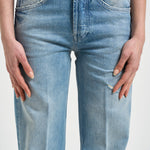 Jeans donna dritto Jacklyn in denim chiaro DP427 DF0283DLV7800 DONDUP 