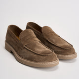 Mocassino uomo in suede tortora 2405 VISONEM08 DOUCAL'S 