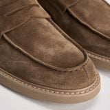 Mocassino uomo in suede tortora 2405 VISONEM08 DOUCAL'S 