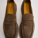 Mocassino uomo in suede tortora 2405 VISONEM08 DOUCAL'S 