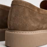 Mocassino uomo in suede tortora 2405 VISONEM08 DOUCAL'S 