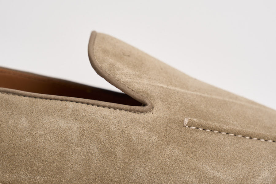 Mocassino uomo in suede beige 3413 VISONEC15 DOUCAL'S 