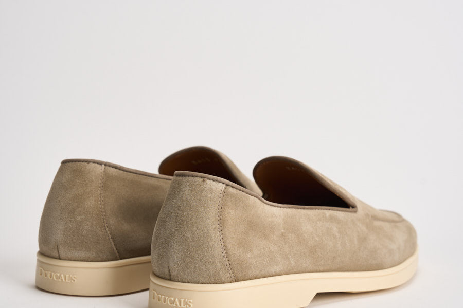Mocassino uomo in suede beige 3413 VISONEC15 DOUCAL'S 