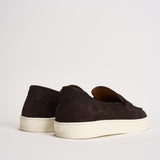 Mocassino uomo in suede marrone scuro 3546 VISONEM23 DOUCAL'S 