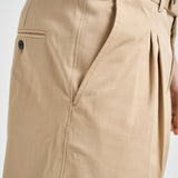 Pantalone uomo doppia pinces beige BP192 CO214BG DROLE DE MONSIEUR 