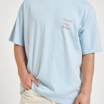 T-shirt uomo girocollo celeste TS209 CO002LIGHTBLUE DROLE DE MONSIEUR 