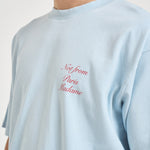 T-shirt uomo girocollo celeste TS209 CO002LIGHTBLUE DROLE DE MONSIEUR 
