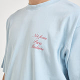 T-shirt uomo girocollo celeste TS209 CO002LIGHTBLUE DROLE DE MONSIEUR 