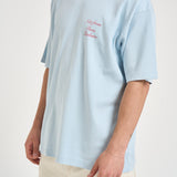 T-shirt uomo girocollo celeste TS209 CO002LIGHTBLUE DROLE DE MONSIEUR 