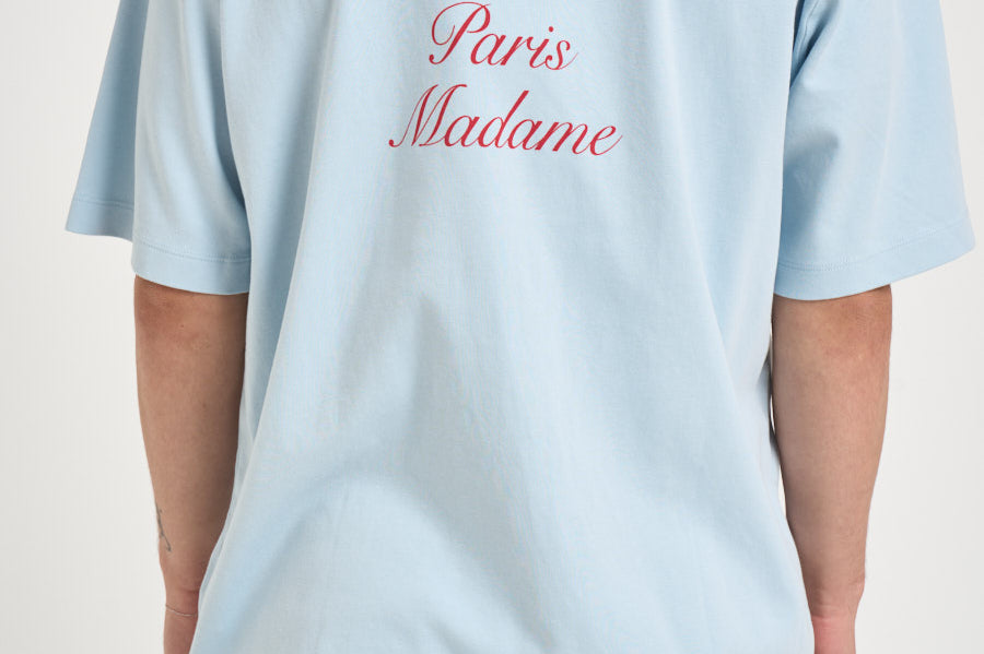 T-shirt uomo girocollo celeste TS209 CO002LIGHTBLUE DROLE DE MONSIEUR 
