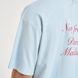 T-shirt uomo girocollo celeste TS209 CO002LIGHTBLUE DROLE DE MONSIEUR 