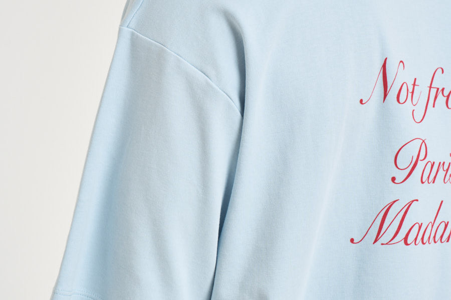 T-shirt uomo girocollo celeste TS209 CO002LIGHTBLUE DROLE DE MONSIEUR 