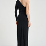 Abito donna lungo cut out nero ABR25 110 ELISABETTA FRANCHI 