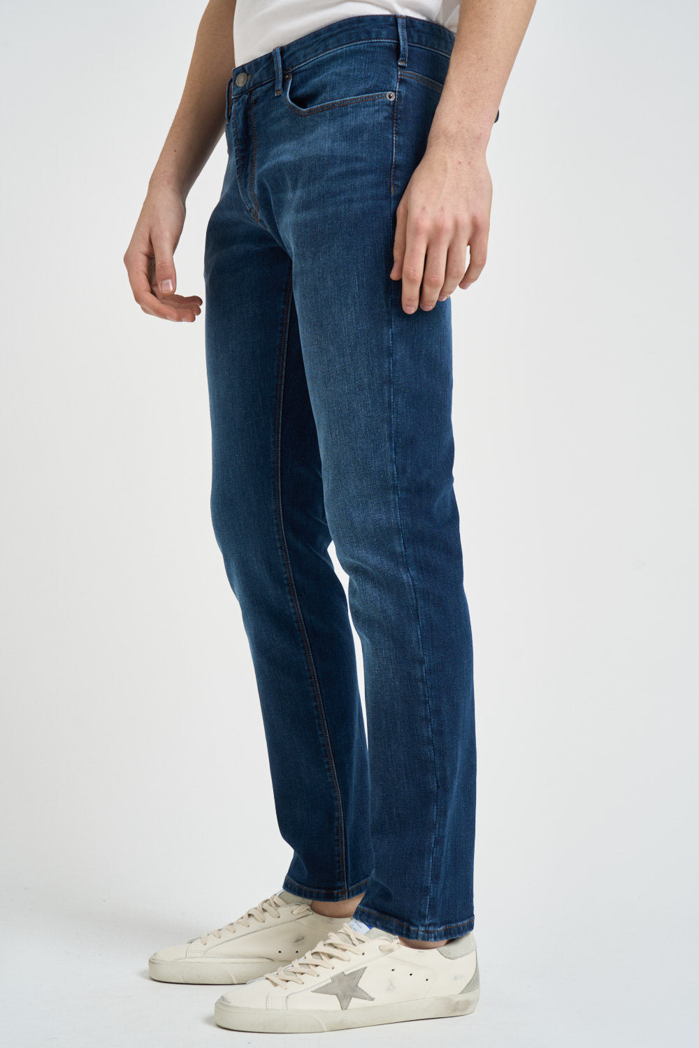 Jeans uomo skinny in denim blu EM000121 AF22800MB002 EMPORIO ARMANI 