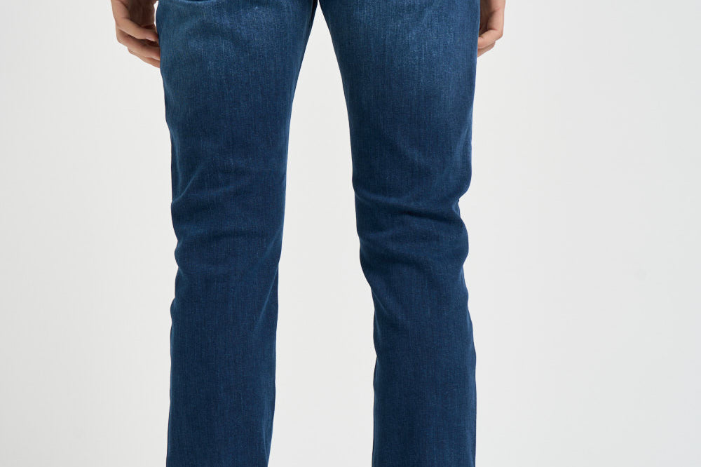 Jeans uomo skinny in denim blu EM000121 AF22800MB002 EMPORIO ARMANI 