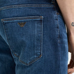 Jeans uomo skinny in denim blu EM000121 AF22800MB002 EMPORIO ARMANI 