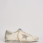 Sneakers uomo Super star bianca e grigia GMF00102 F00535911166 GOLDEN GOOSE 