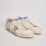 Sneakers uomo Super star bianca e grigia GMF00102 F00535911166 GOLDEN GOOSE 