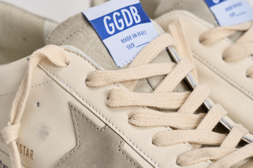 Sneakers uomo Super star bianca e grigia GMF00102 F00535911166 GOLDEN GOOSE 