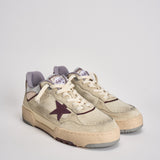 Sneakers uomo Forty2 crema e viola GMF00630 F00795815484 GOLDEN GOOSE 