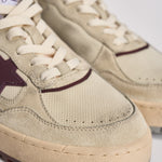 Sneakers uomo Forty2 crema e viola GMF00630 F00795815484 GOLDEN GOOSE 