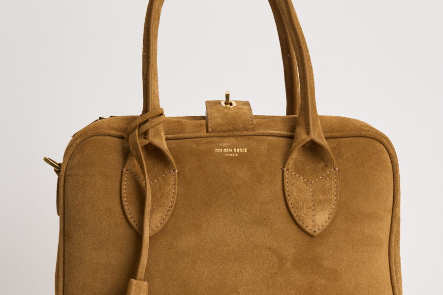 Borsa donna Vita in suede cammello GWA00470 A00079855303 GOLDEN GOOSE 