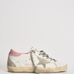 Sneakers donna Super-Star bianche e rosa GWF00102 F00256910914 GOLDEN GOOSE 