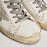 Sneakers donna Super-Star bianche e rosa GWF00102 F00256910914 GOLDEN GOOSE 