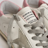 Sneakers donna Super-Star bianche e rosa GWF00102 F00256910914 GOLDEN GOOSE 